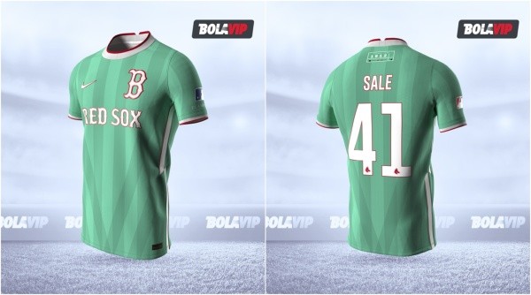 La camiseta de los Boston Red Sox en modo futbol soccer para las Grandes  Ligas MLB