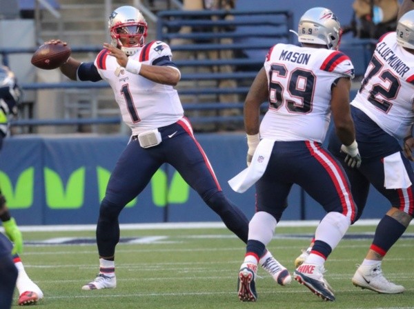 Cam Newton en New England Patriots