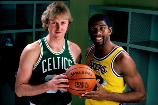 Bird y Johnson, dos de los mejores en la historia de la NBA | Foto: Getty Images