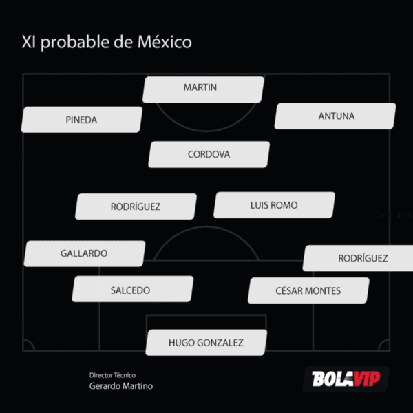 XI de México ante Guatemala.