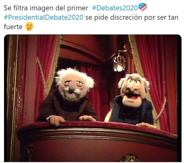 Los Muppets presentes en el debate Trump Biden