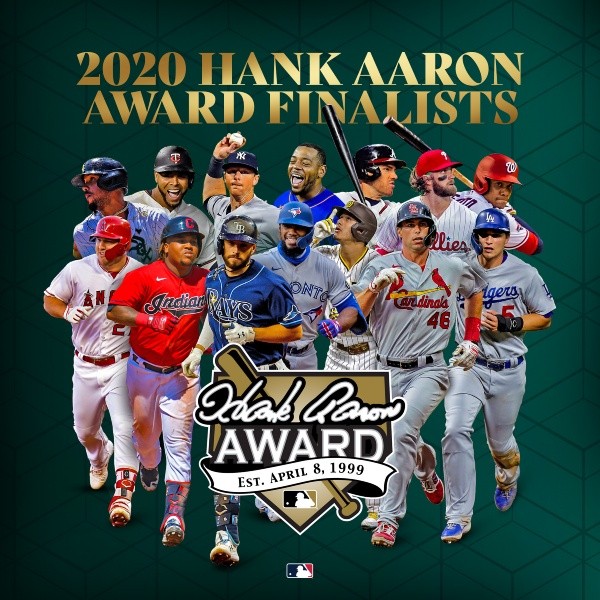 Los candidatos al premio Hank Aaron del 2020 (MLB)