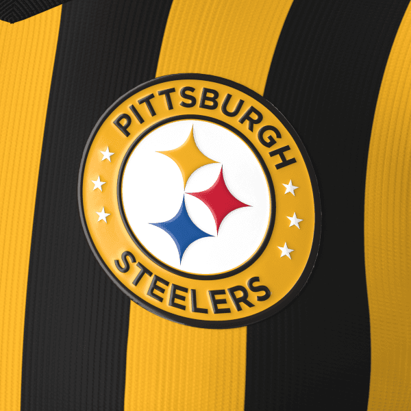 El escudo modo fútbol de los Pittsburgh Steelers.