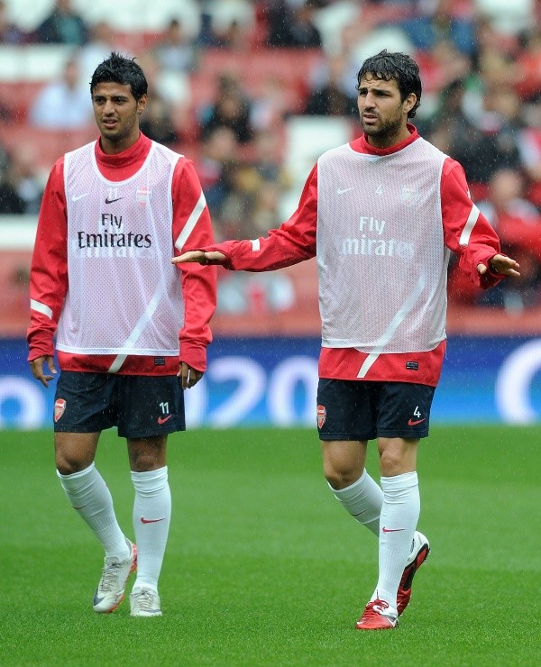 Carlos Vela y Cesc Fàbregas compartieron 2 temporadas y media en Arsenal (Getty Images)