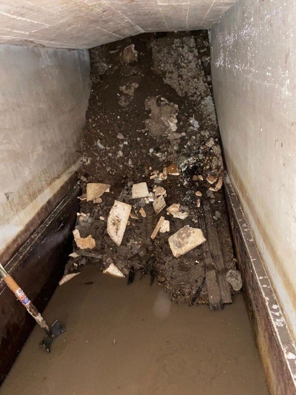 Una postal del túnel encontrado. (Foto: Prensa River)