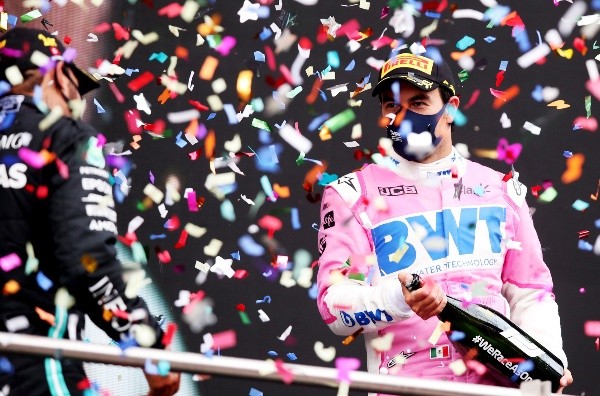 Checo Pérez y Lewis Hamilton