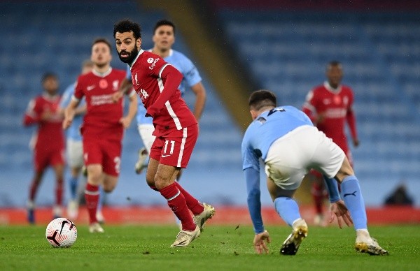 Salah em campo pelo do Liverpool. (Foto: Getty Images)