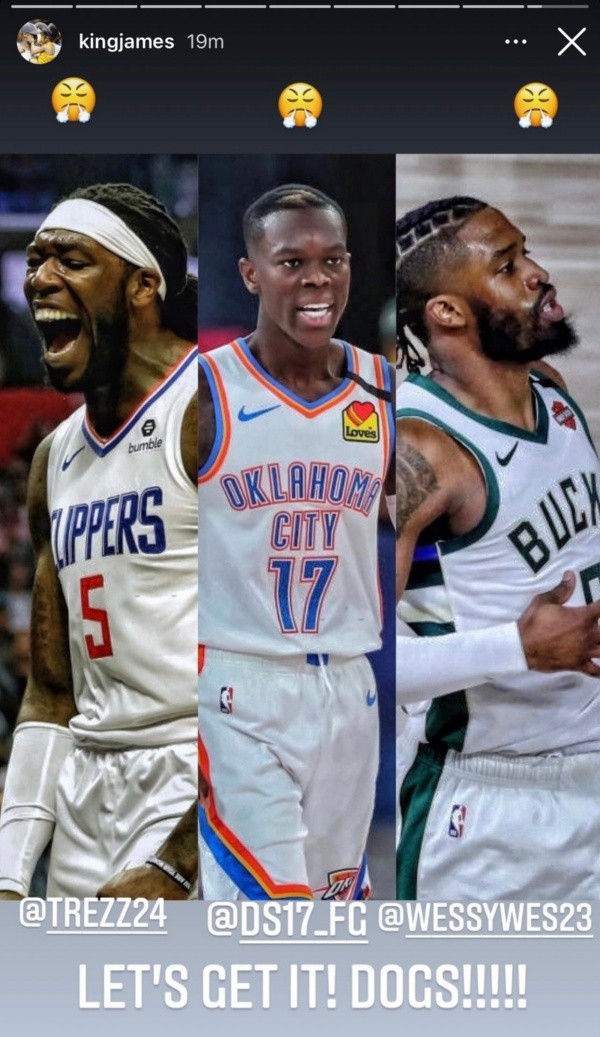 LeBron is hyped. (via KingJames)