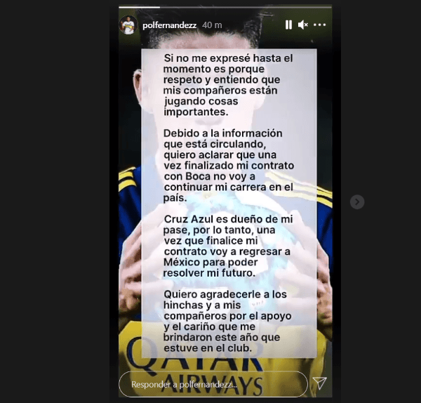 La historia de Pol Fernández. (Foto: Instagram)