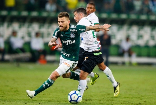 Lucas Lima, do Palmeiras, em jogo contra o América-MG. Foto: Getty Images