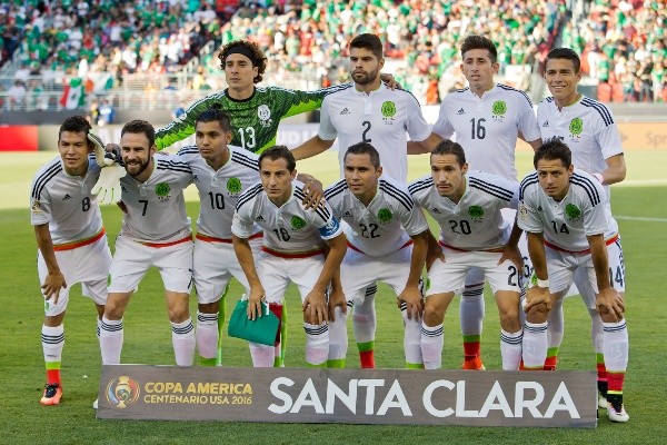 El equipo de México que fue humillado por Chile en 2016 (Getty Images)