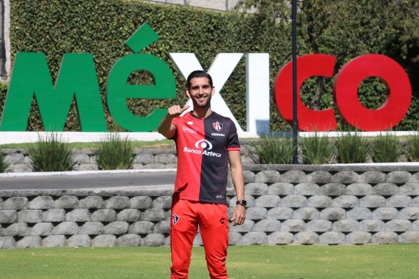 Presentación de Gaddi Aguirre en Atlas. Foto:Foto: @AtlasFC