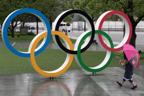 Anéis Olímpicos no Japão. Foto: Getty Images