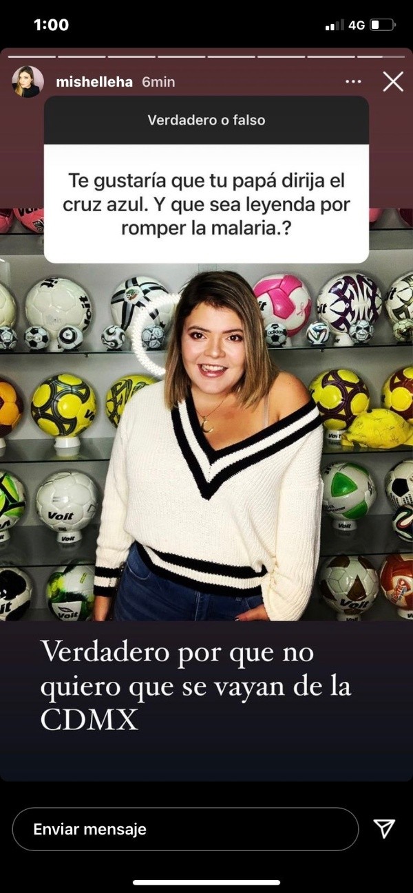 Mishelle Herrera habló de Piojo y Cruz Azul