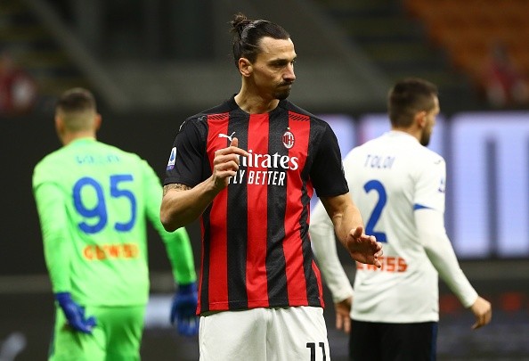 Ibahimovic: Destaque do Milan na temporada passou em branco contra a Atalanta (Foto: Getty Images)