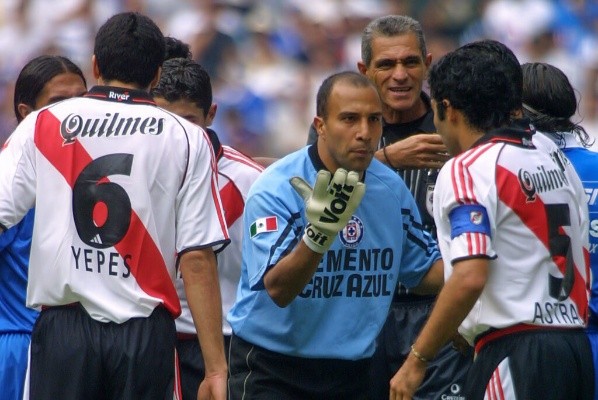 El &#039;Conejo&#039; en el partido ante River en la Libertadores de 2001. (JamMedia)