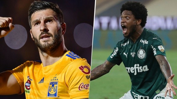 André-Pierre Gignac y Luiz Adriano, frente a frente (Getty Images)