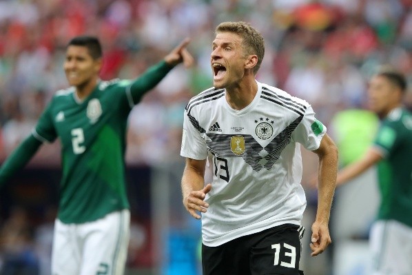 Thomas Müller, frustrado por perder contra México (Getty Images)