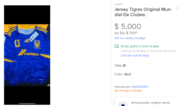 playera tigres mundial de clubes