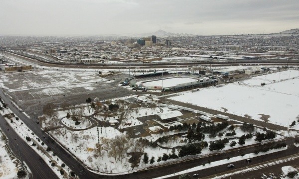 Estadio Olímpico Benito Juárez nieve