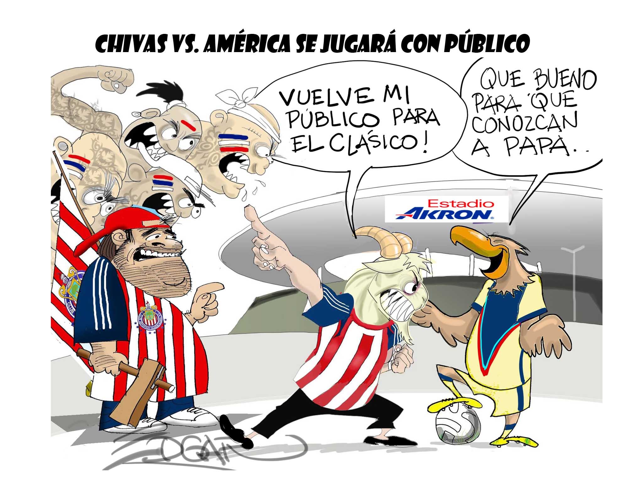 Club América vs. Chivas se jugará con público: El Cartón de Édgar