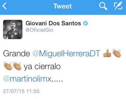 La defensa en 2015 de Dos Santos.