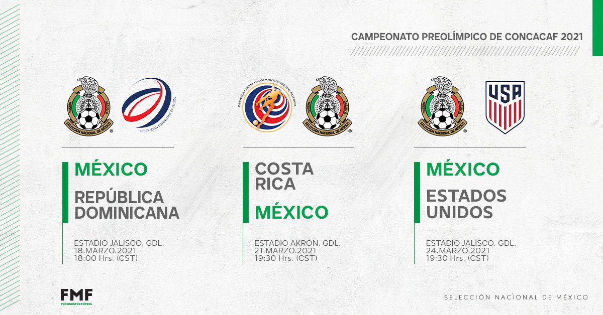 En Vivo Mexico Vs Republica Dominicana Ver Partido En Directo Por El Preolimpico De Concacaf 2020 Hora Canal De Tv Y Streaming