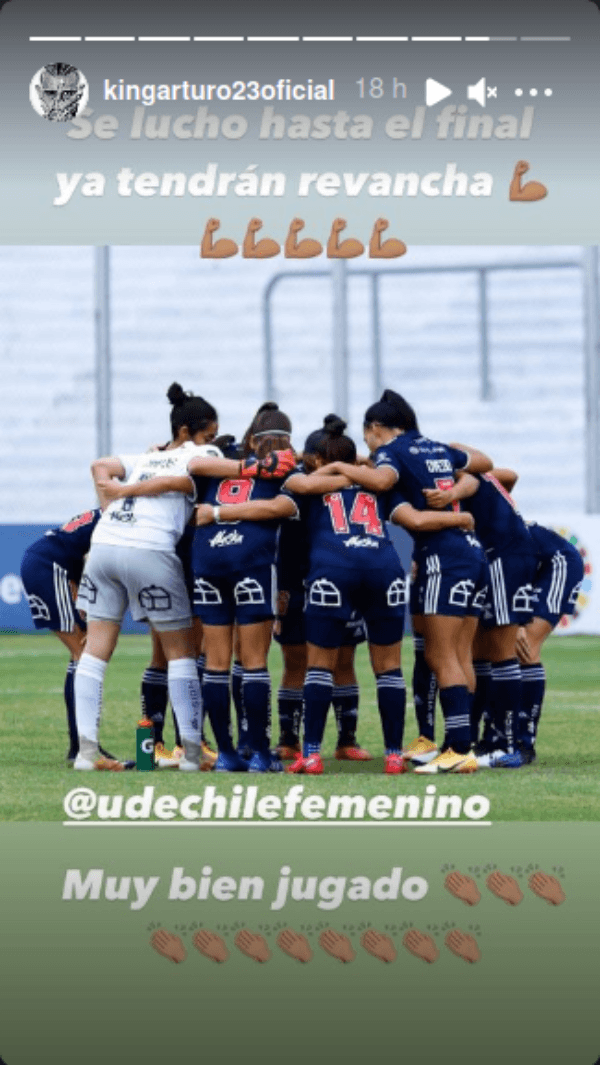 Arturo Vidal en historias de Instagram