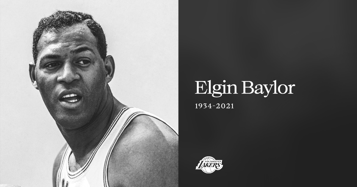 El homenaje de Los Angeles Lakers por la muerte de Elgin Baylor (@Lakers)