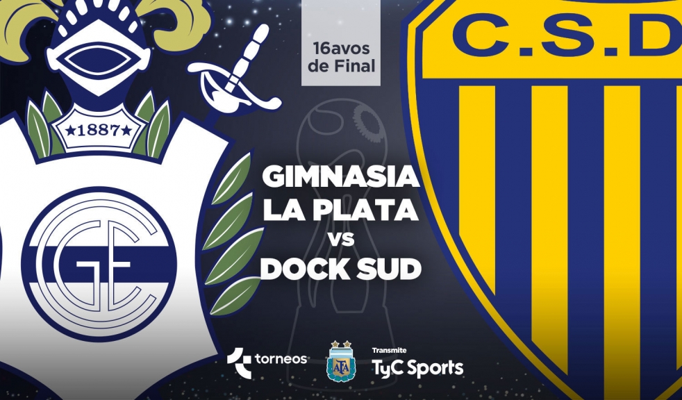Gimnasia LP vs. Dock Sud (Fuente: Copa Argentina web oficial)