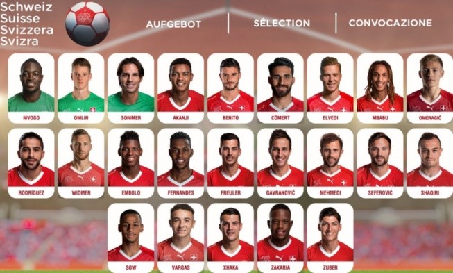 Foto: Twitter oficial de la Selección de Suiza.