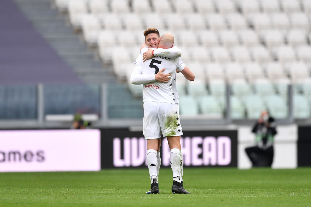 Gaich festeja su gol ante Juventus. (Getty)