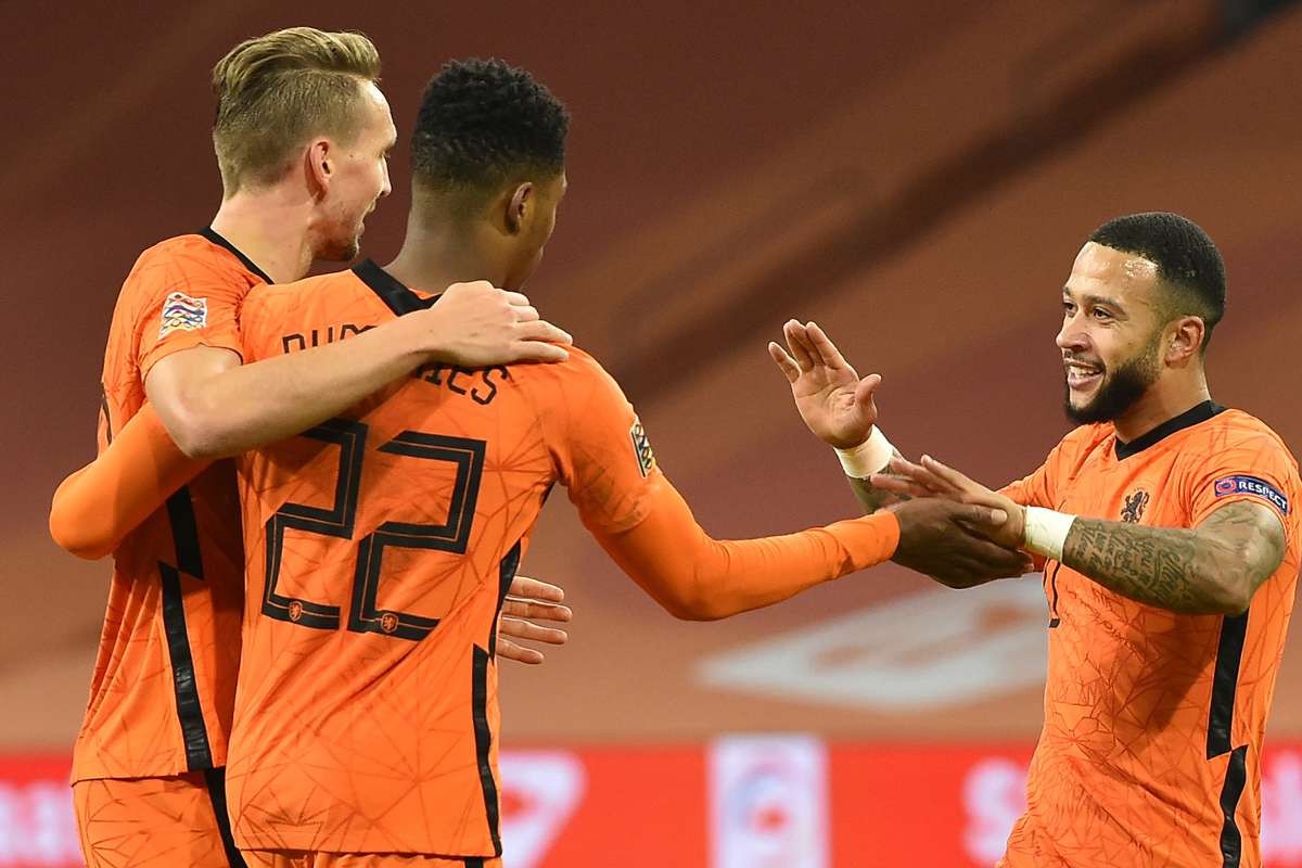 Seleção da Holanda comemorando gol. (Foto: Getty Images)