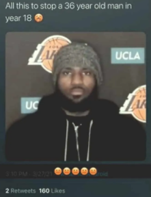 Meme sobre los Nets con LeBron