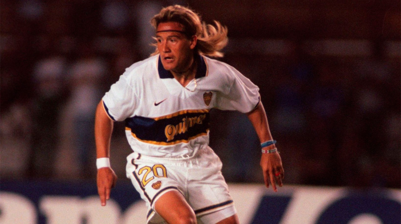 Luis Hernández jugó con Boca Juniors en 1997. (Getty Images)