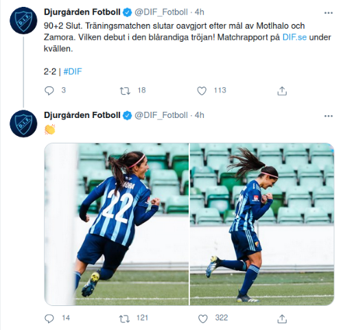 Djugarden IF en Twitter