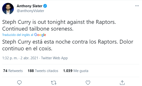 Stephen Curry lesión
