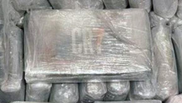 El logo de CR7, en los paquetes de droga