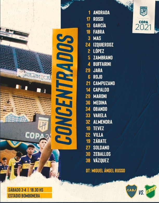 Foto: Twitter oficial de Boca.