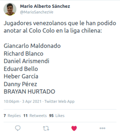 Mario Sánchez en Twitter
