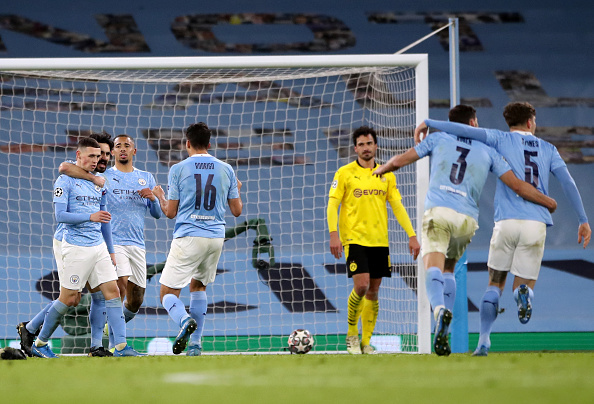 Manchester City vence Borussia Dortmund nas quartas da Champions e