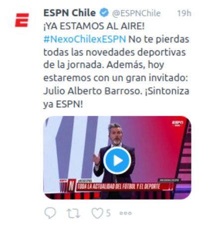 Espn Chile en Twitter