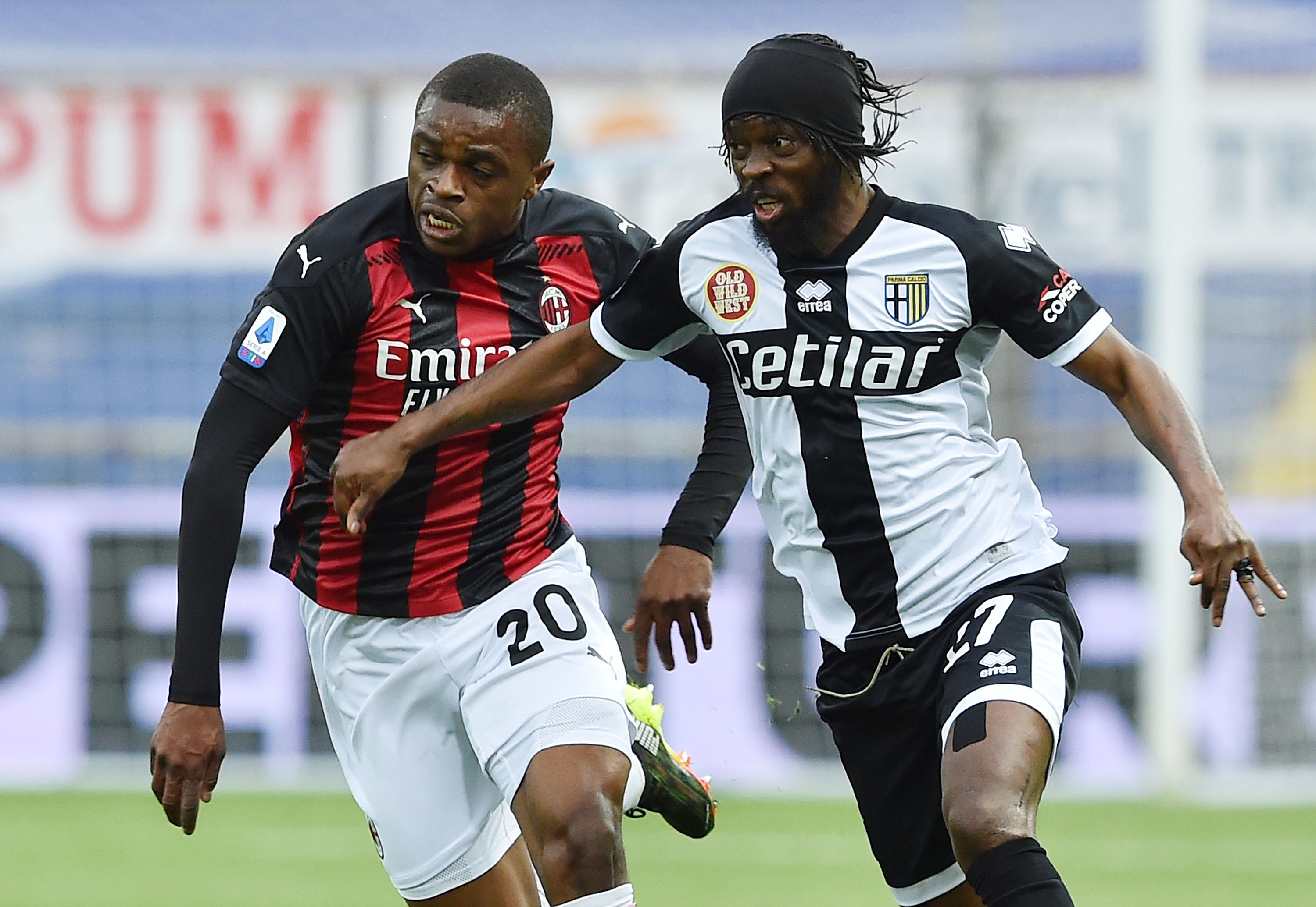 Gervinho jugando frente al Milan con Parma (Getty Images)