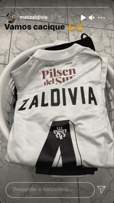 Matías Zaldivia en Instagram