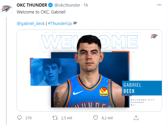 Gabriel Deck al Thunder