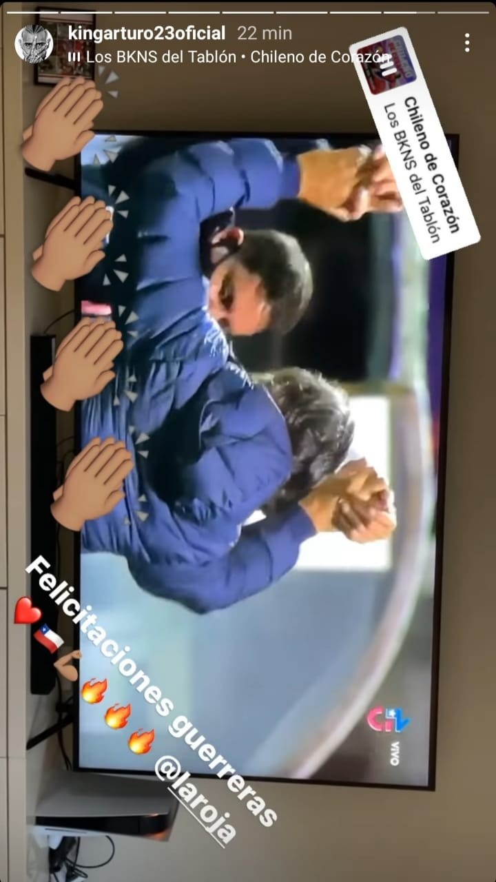 Saludo de Arturo Vidal