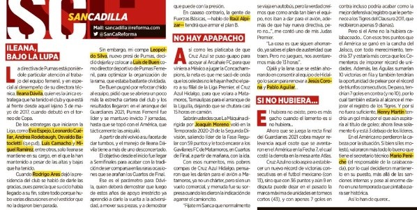 Columna de SanCadilla sobre la situación de Ileana Dávila
