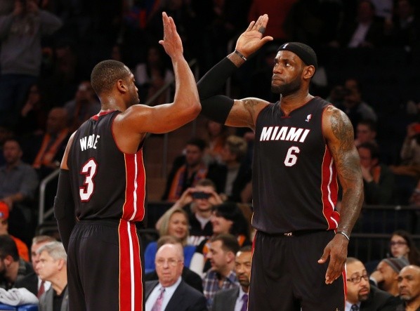 Dwyane Wade y LeBron James