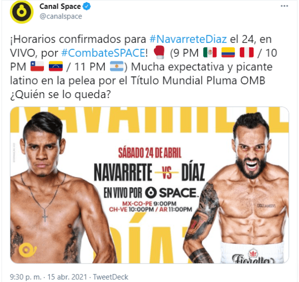Navarrete vs. Díaz