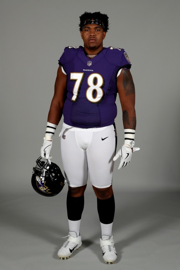 Orlando Brown Jr. en Baltimore Ravens (Getty)